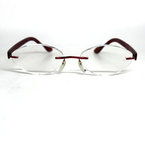 Silhouette Eyeglasses 6701 45 6054 7608 Red/Burgundy Rimless 48[]17‎ 135 H15534